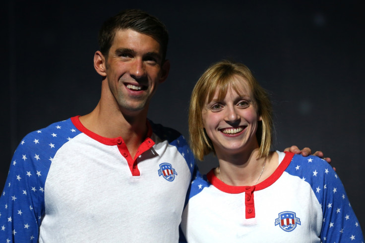 Katie Ledecky and Michael Phelps