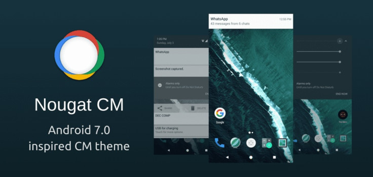 CM theme based on Android 7.0 Nougat