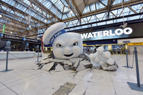 Ghostbusters take over London Waterloo station