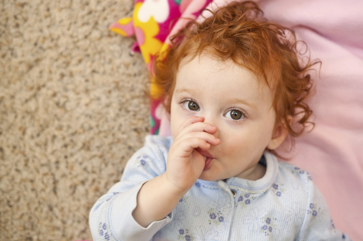 baby sucking thumb