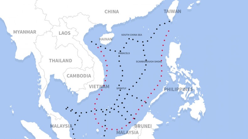 South China Sea dispute map