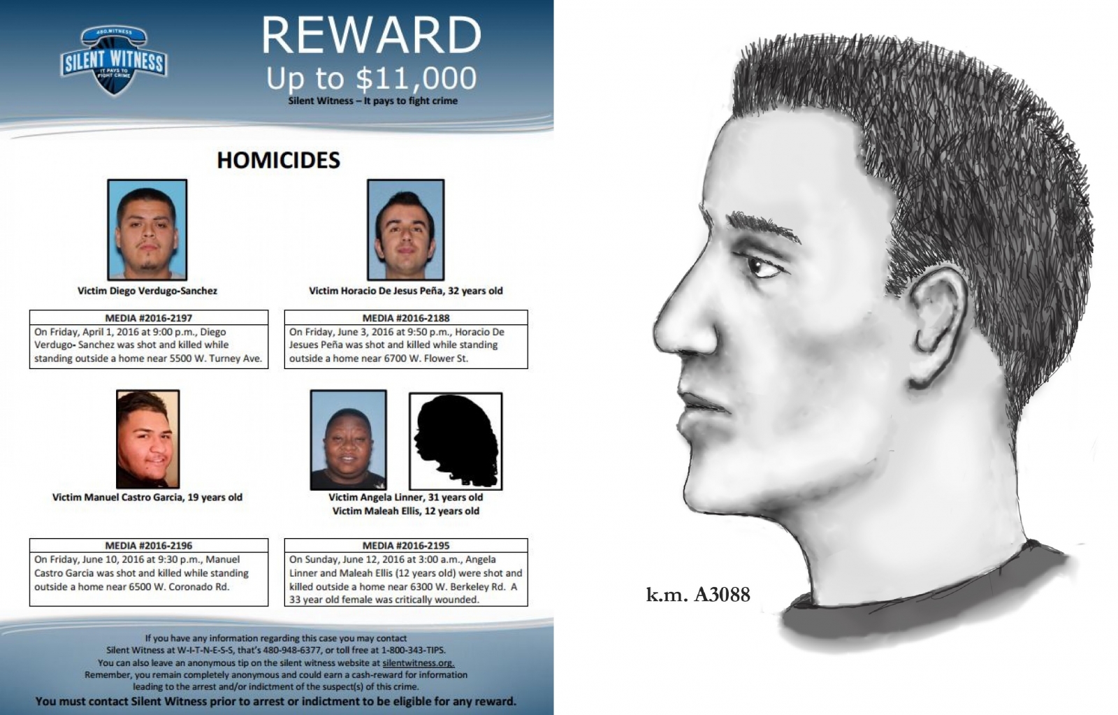 Phoenix police hunt suspected serial killer after 7 fatal shootings and 3 seriously wounded