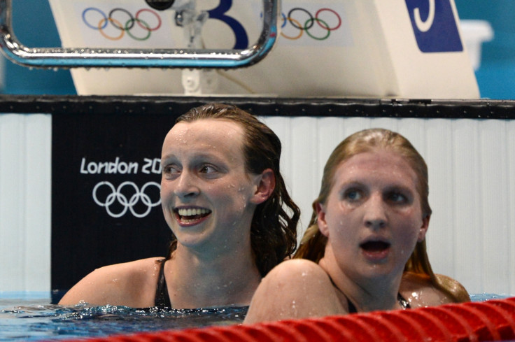 Katie Ledecky and Rebecca Adlington