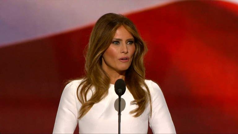 Republican convention: Melania Trump accused of plagiarising Michelle Obama's 2008 speech Republican convention: Melania Trump accused of plagiarising Michelle Obama's 2008 speech