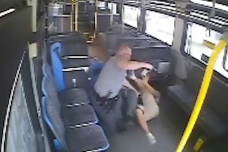 CCTV footage of man shot on bus