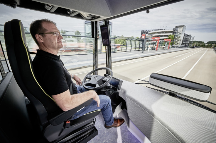 Self-driving bus cabin