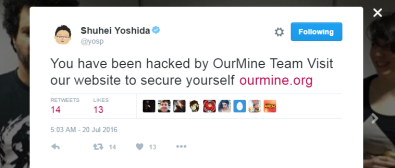 Shuhei Yoshida Twitter hacked