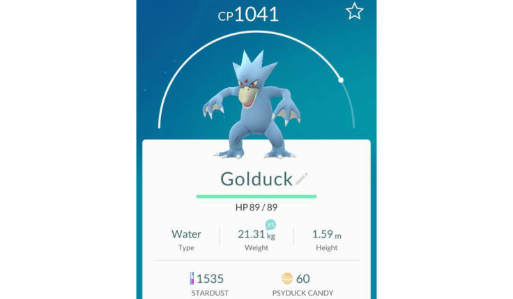 Golduck on Pokemon Go