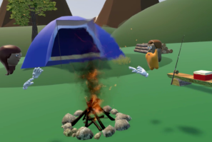 MetaWorld virtual reality camping