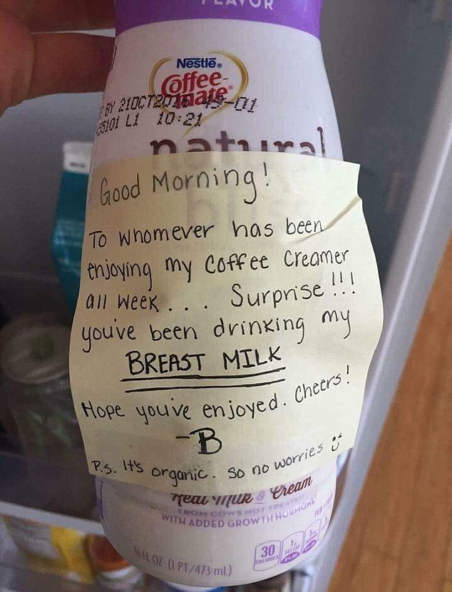 Office Worker Gets Revenge On Milk Thi