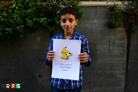 Syrian children use pokemon go for help