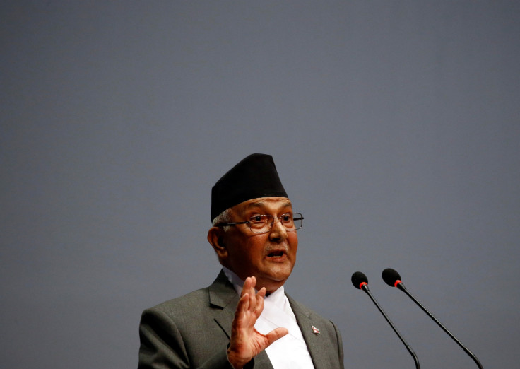Nepal's Prime Minister Khadga Prasad Sharma Oli