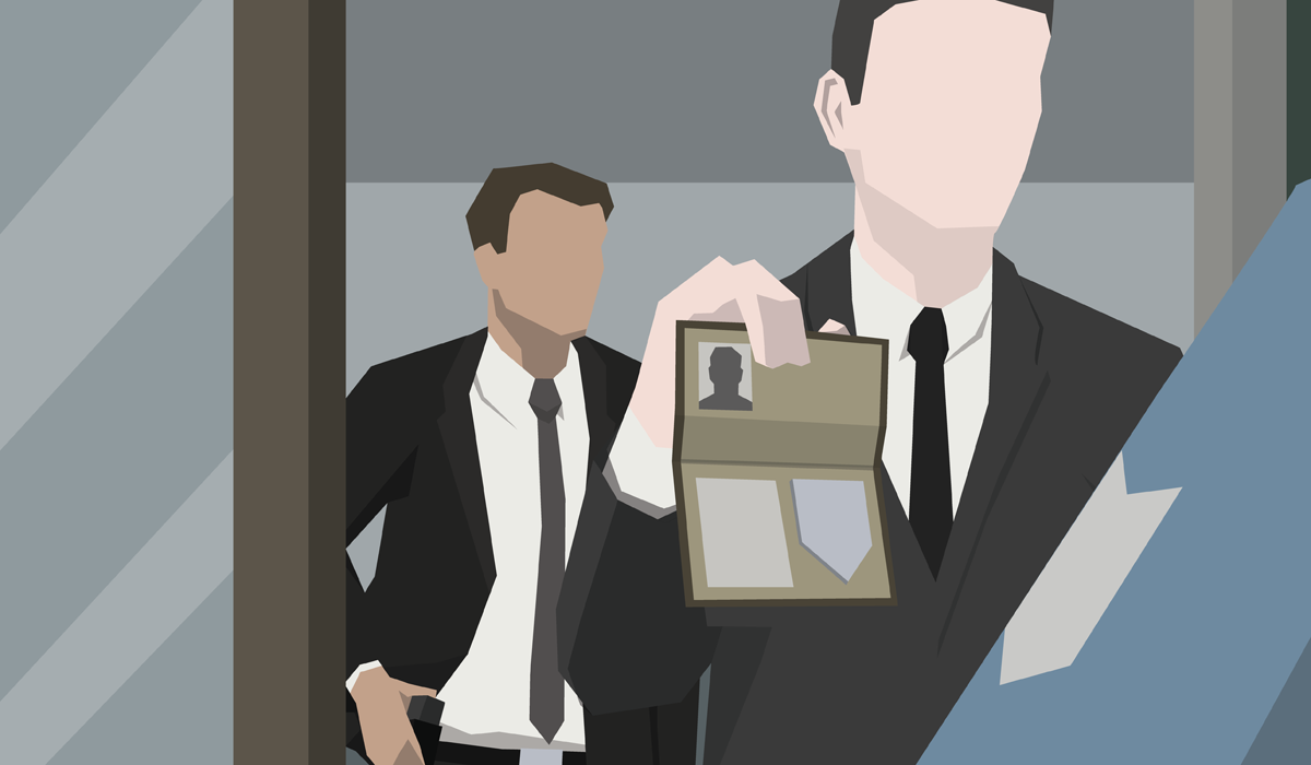 Another example of the game's art style from a cutscene. This Is The Police screenshot