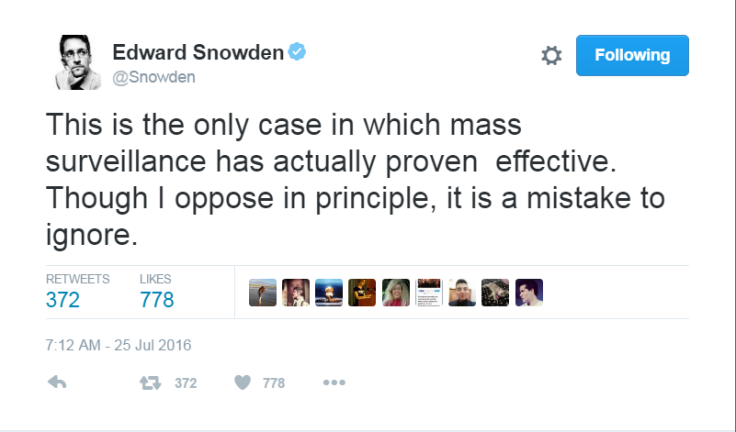 Whistleblower Edward Snowden says NSA would know if Russia is involved in DNC hack