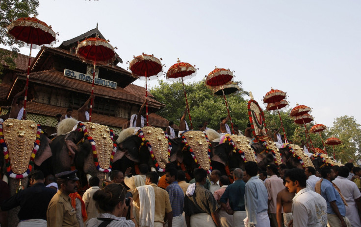 Temple elephants India