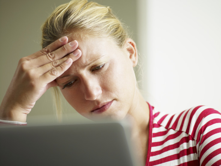 female face palm computer image