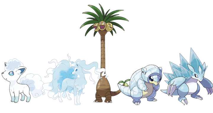 Pokemon Sun Moon Alolan form Pokemon