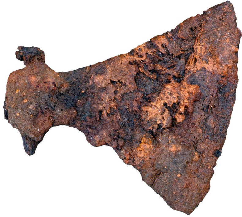 viking axe in tomb