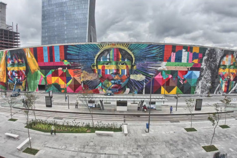 Graffiti artists creates masterpiece for Rio Olympics 