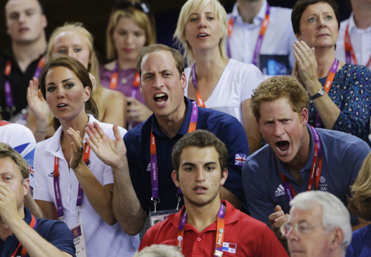 Princes William, Harry and Kate Middleton