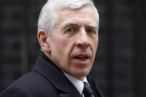 Then-Justice Secretary Straw leaves after attending the weekly cabinet meeting at 10 Downing Street in central London