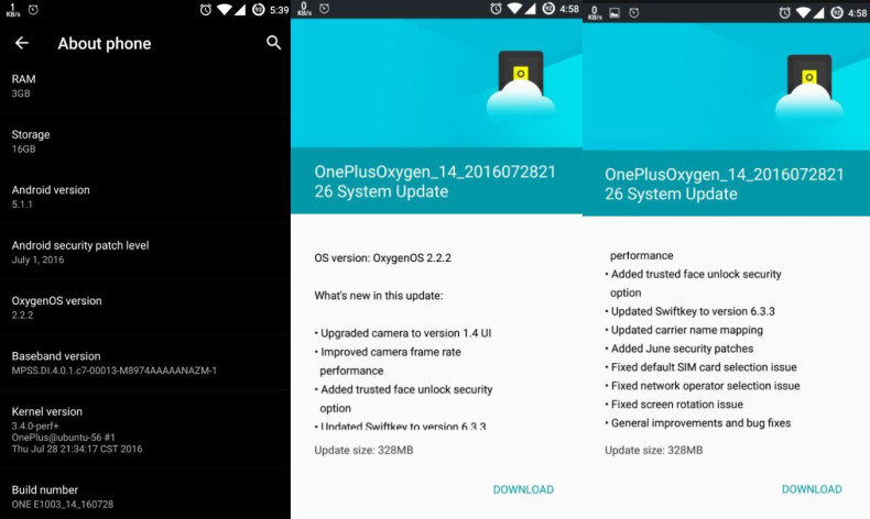 OxygenOS 2.2.2 released OnePlus X