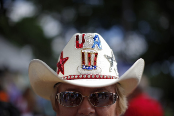 A supporter of U.S. Republican presidential candidate Bachmann attends the Iowa Straw Poll in Ames A supporter of U.S. Republican presidential candidate Bachmann attends the Iowa Straw Poll in Ames