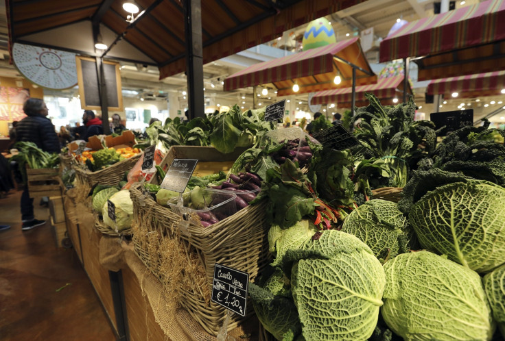 Vegetables at a market in Milan, Italy