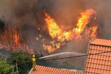 Funchal Madeira Portugal fire inferno