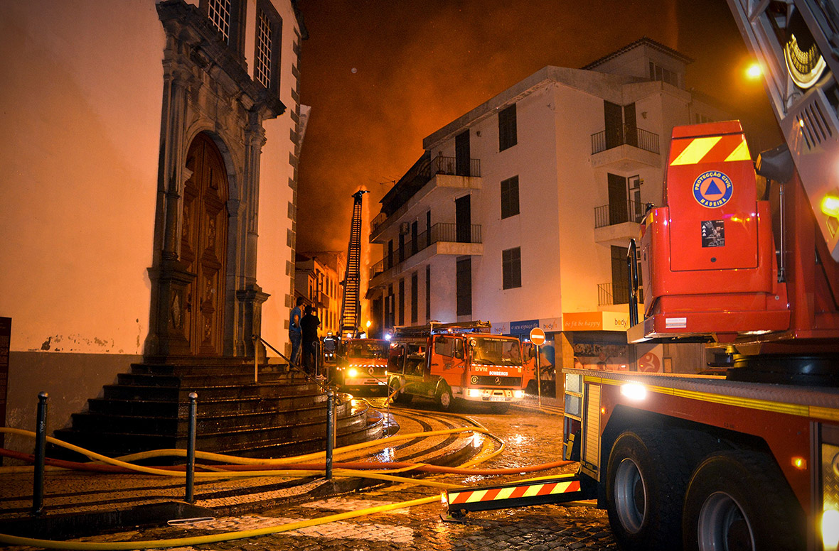 Portugal wildfires Funchal Madeira