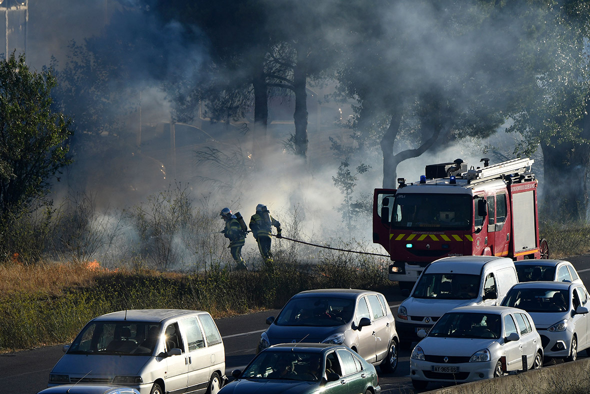 Marseille France fire incendie Vitrolles