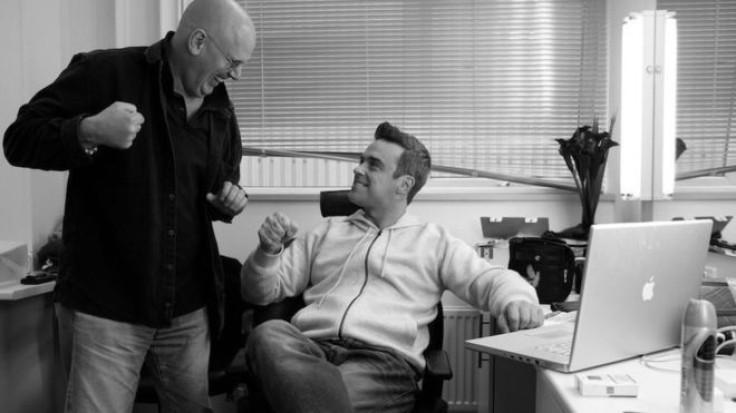 Robbie Williams and David Enthoven