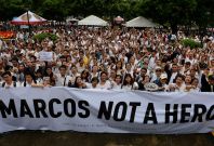 Philippines protest against Marcos