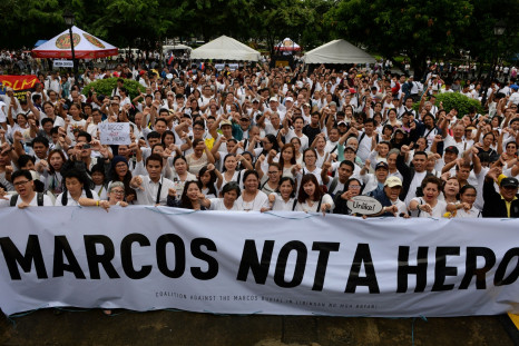 Philippines protest against Marcos