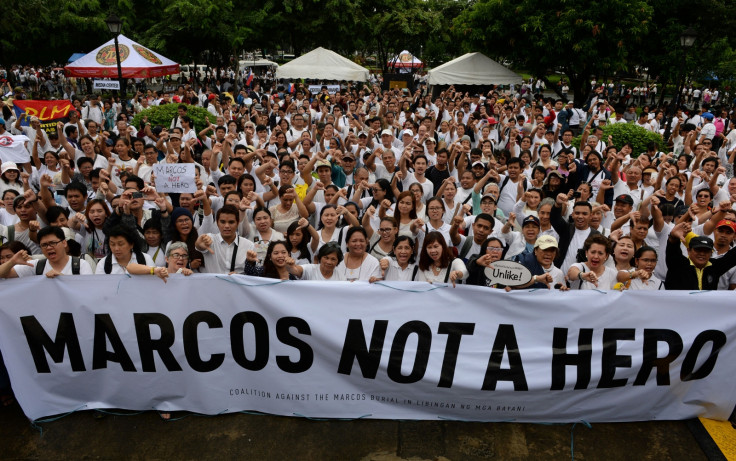 Philippines protest against Marcos