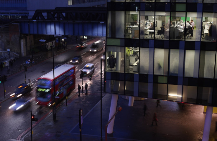 London bus at night