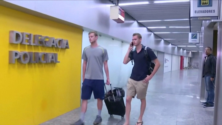 US swimmers Gunnar Bentz and Jack Conger