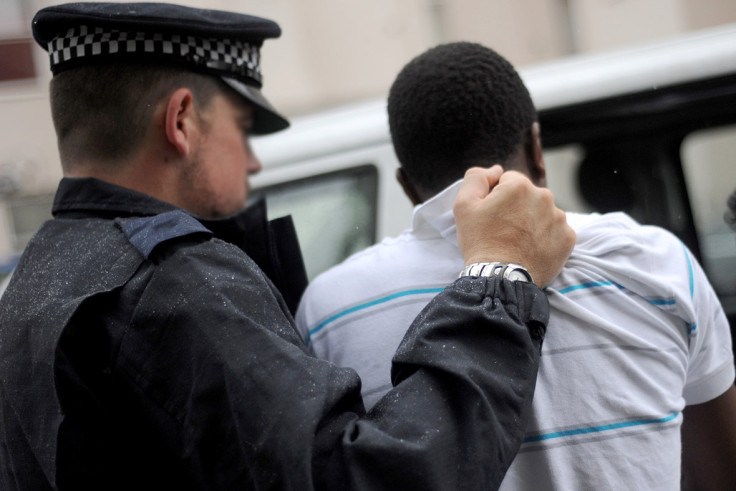 police arrest black man