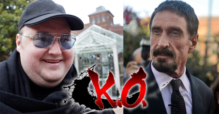 Kim Dotcom faces off against John McAfee