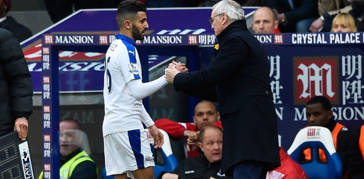 Riyad Mahrez and Claudio Ranieri