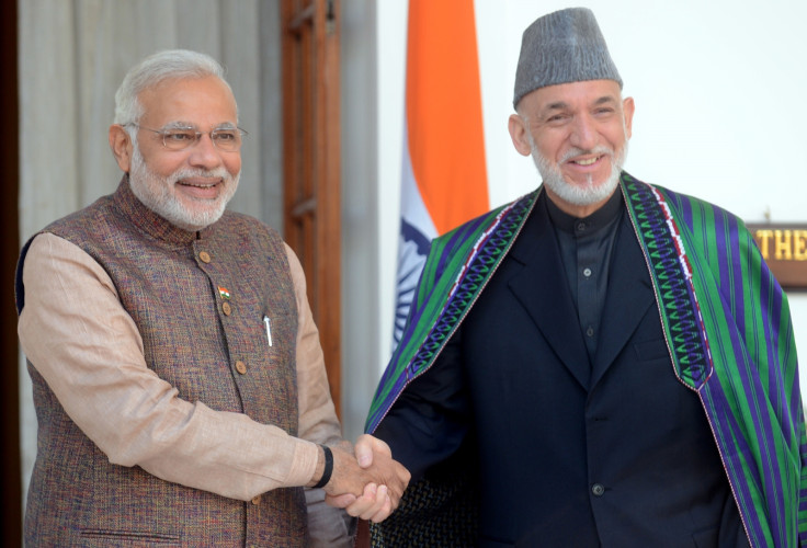 Indian PM and Afghan former president Indian PM and Afghan former president