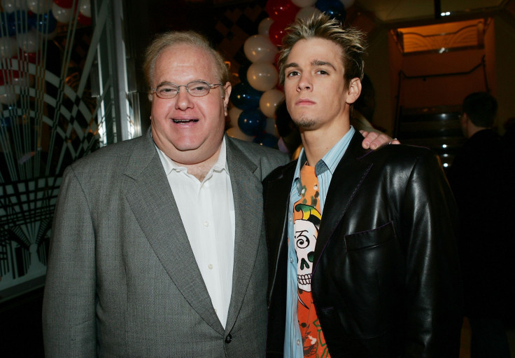 Lou Perlman and singer Aaron Carter