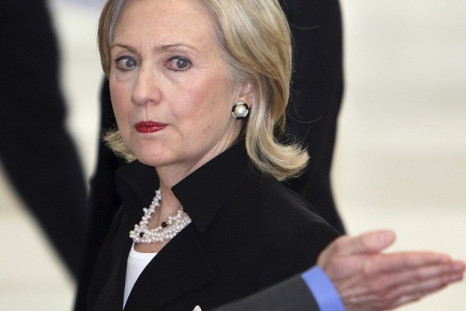U.S. Secretary of State Hillary Rodham Clinton arrives for the 17th ASEAN Regional Forum (ARF) Retreat meeting in Hanoi July 23, 2010.