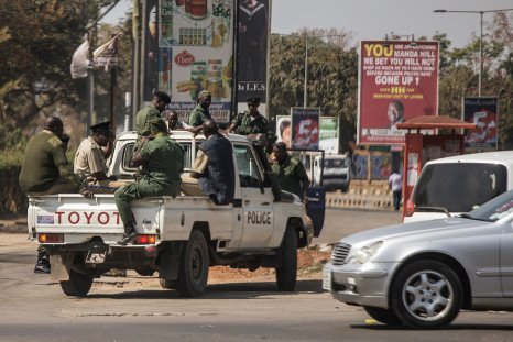 Police in Zambia elections