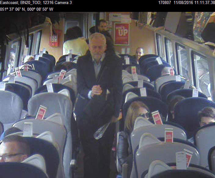 Jeremy Corbyn Virgin Trains