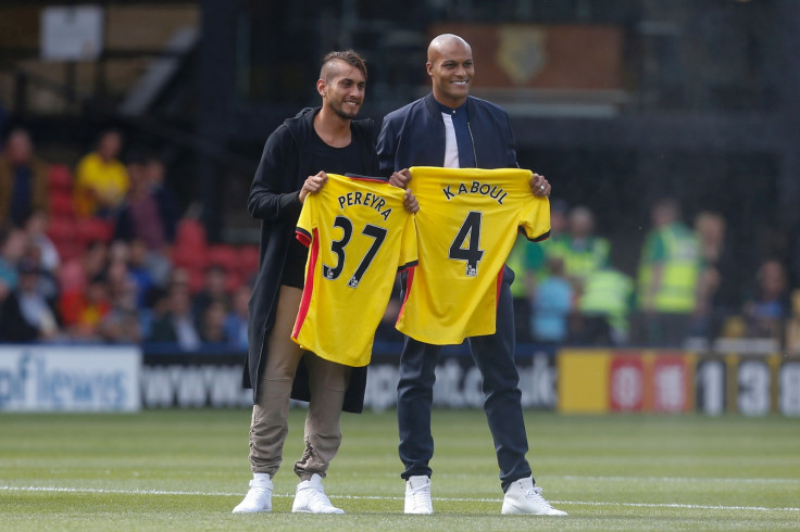 Roberto Pereyra and Younes Kaboul