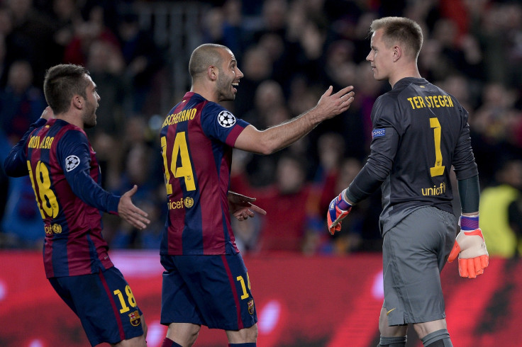 Ter Stegen and Mascherano 