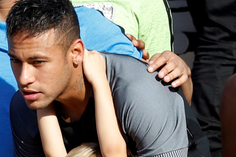 Neymar and son David Lucca