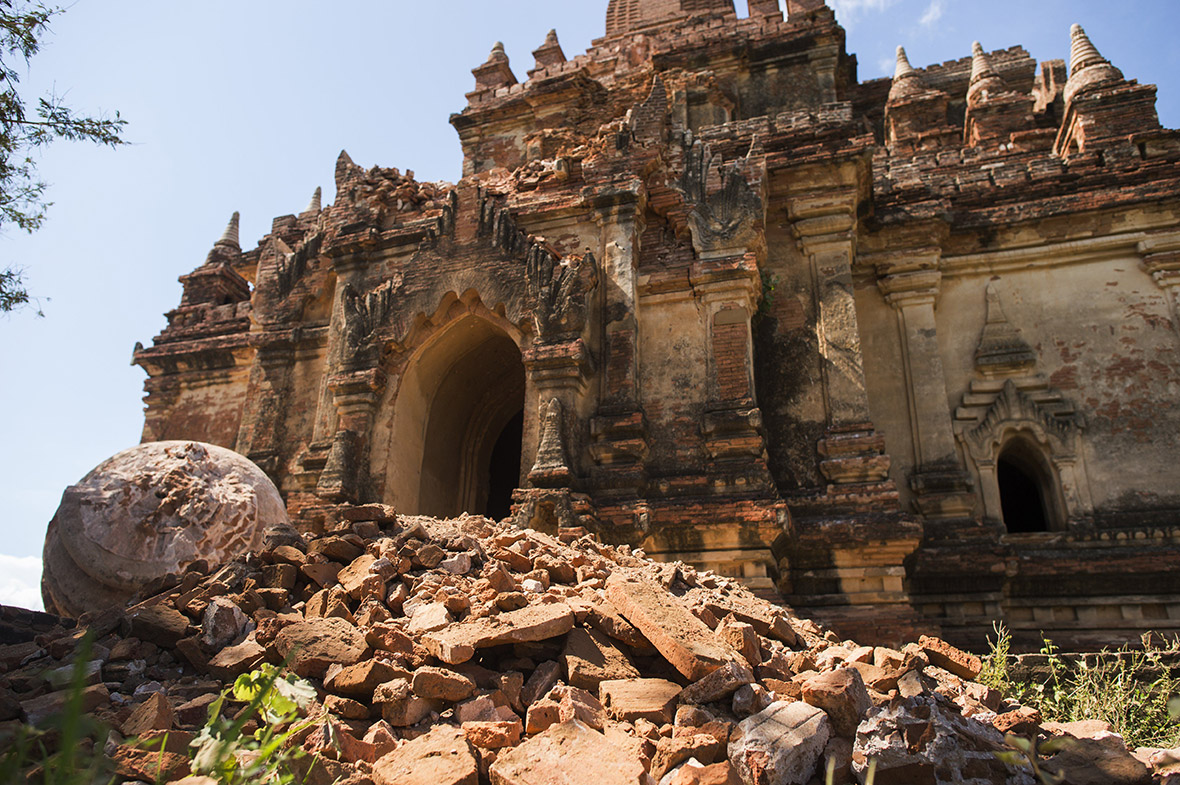 Myanmar Bagan's ancient Buddhist temples damaged by 6.8 magnitude