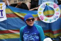 Burkini ban protest Burkini ban protest